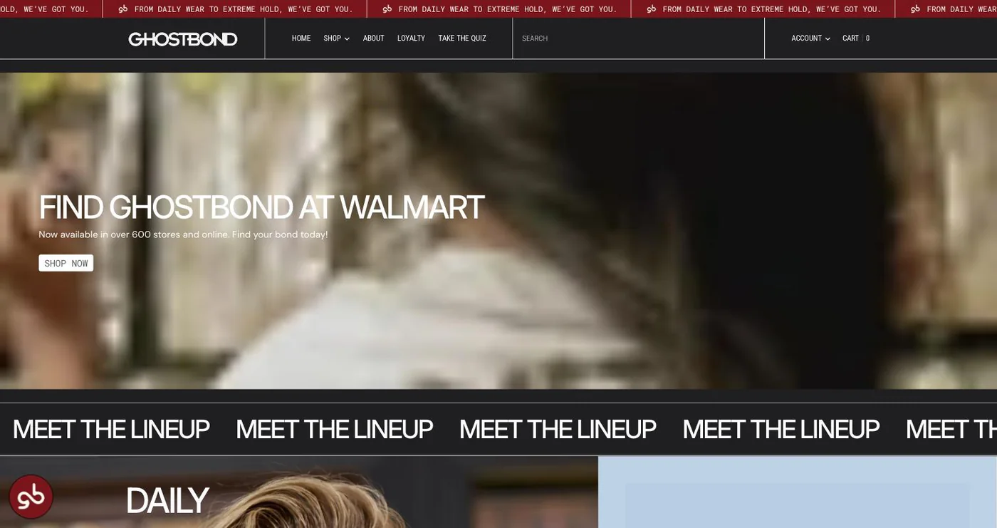 The Walmart launch, live on the D2C storefront